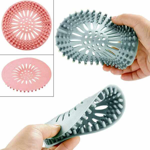 Silicone Drain Cover Sink Catcher Hair Stopper Plug for Bathroom Floor Laundry