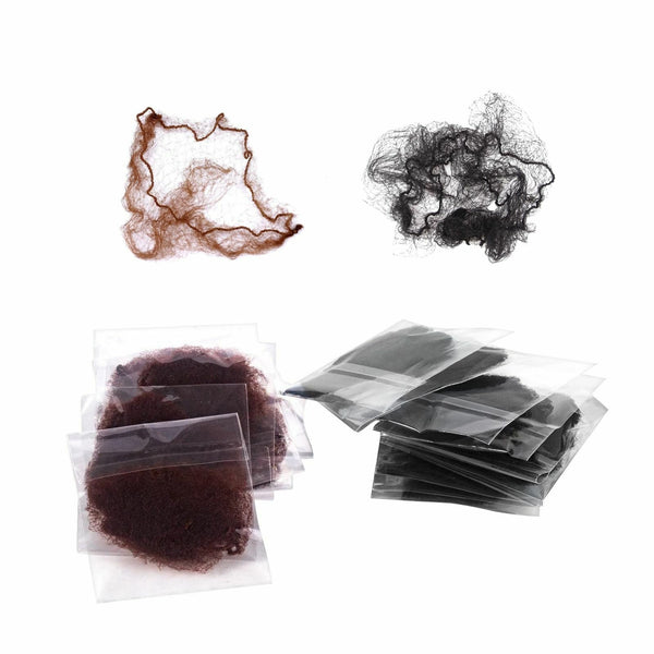20Pcs Ballet Bun Net Invisible Dance Hair Net Elastic Edge Mesh Net Bun Cover AU