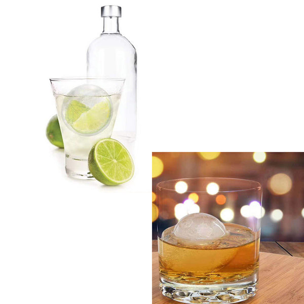 Large Ice Ball Maker Cube Tray Big Silicone Mold Sphere Whiskey Round Mould