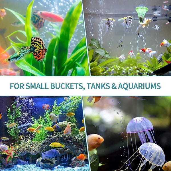 Aquarium Fish Tank Aerator Air Stone Diffuser Oxygen Bubble Pump 25mmx15m