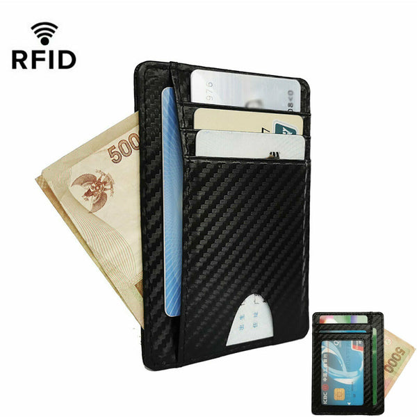 Mens Wallet – Slim RFID Blocking Leather Card Holder Purse