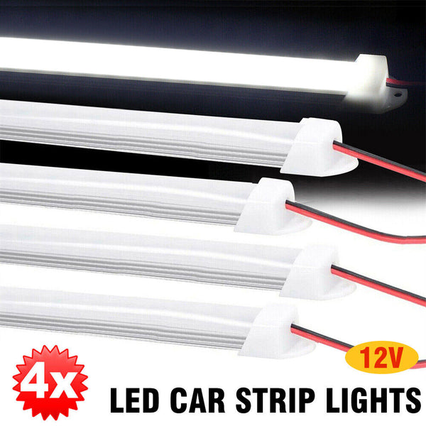 4x LED strip lights Bar Car 12V caravan boat fishing camping light Interior lamp - Lets Party