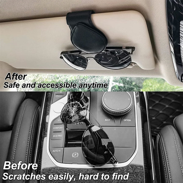 Car Vehicle Accessory Sun Visor Sunglasses Eye Glasses Card Pen Holder Clip Craf