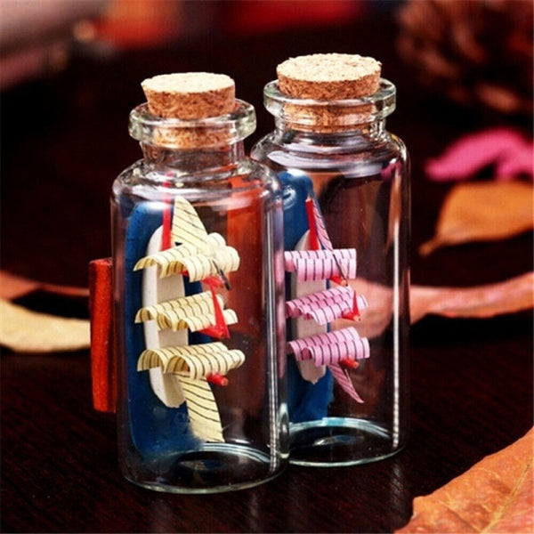 20pcs Mini Glass Vials Container Bottles With Cork Top Mini Wish Bottle Jar 40ml