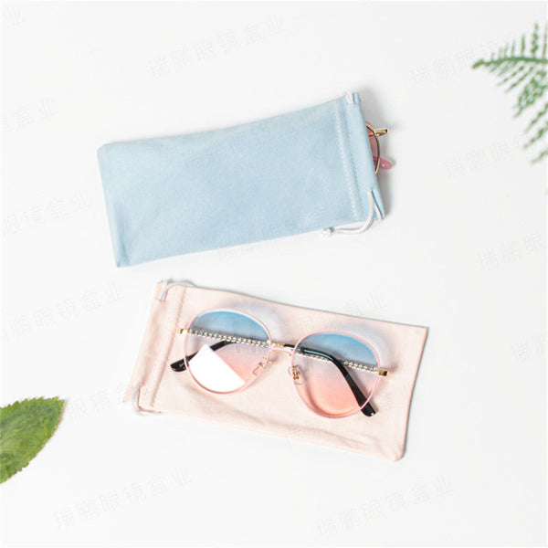 5PCS uperfine Fiber Glasses Case Storage Pouch Bag Sunglasses Eyeglasses Bags AU