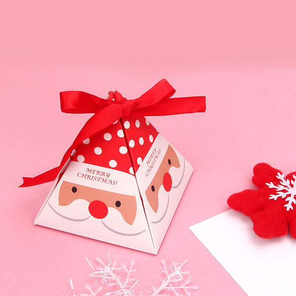 24PCS Christmas Candy Box Bag Christmas Tree Gift Party Bag Gift Box Paper Box