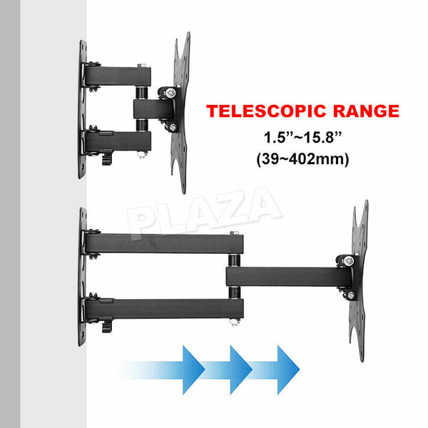 Full Motion TV Wall Mount Bracket Swivel Tilt 32 37 40 42 50 52 55 Inch LED LCD - Lets Party