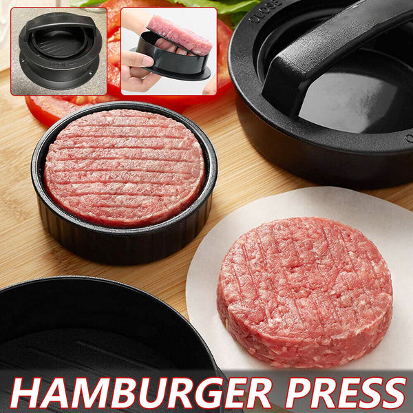 5in1 Hamburger Press Mould Stuffed Non-stick Burger Patty Maker Kitchen Tools AU