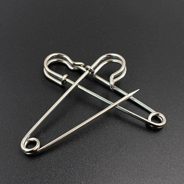 Large Safety Pins 3.5Inch 87mm Silver Tone Metal Craft Sewing Quilt Need