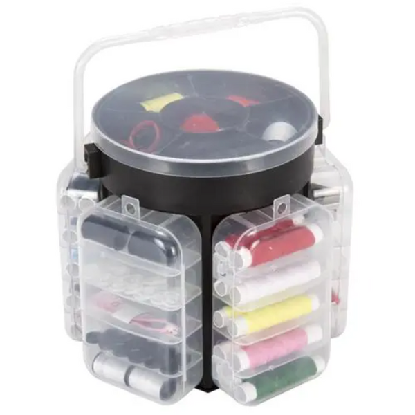 203x Portable Sewing Storage Kit Set with 5 Removable Storage Bins Beginner Home