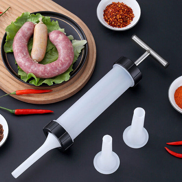 Sausage Machine Meat Filler Stuffer Salami Maker Funnel Hand Operated AU SELLER