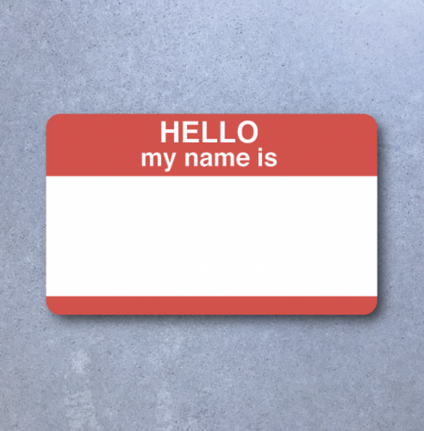 20 RED HELLO MY NAME IS HIGH TACK Blank Graffiti Slaps Pack!! FIFTY STICKERS