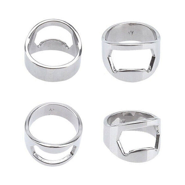 New Stainless Steel Bottle Opener Ring Super Cool Novelty Gift Idea Bottle open