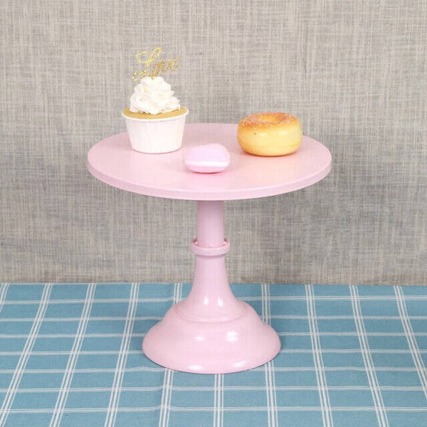 25cm Cake Stand Gold Iron Cupcake Wedding Dessert Bar Party Pedestal Fruit Tray