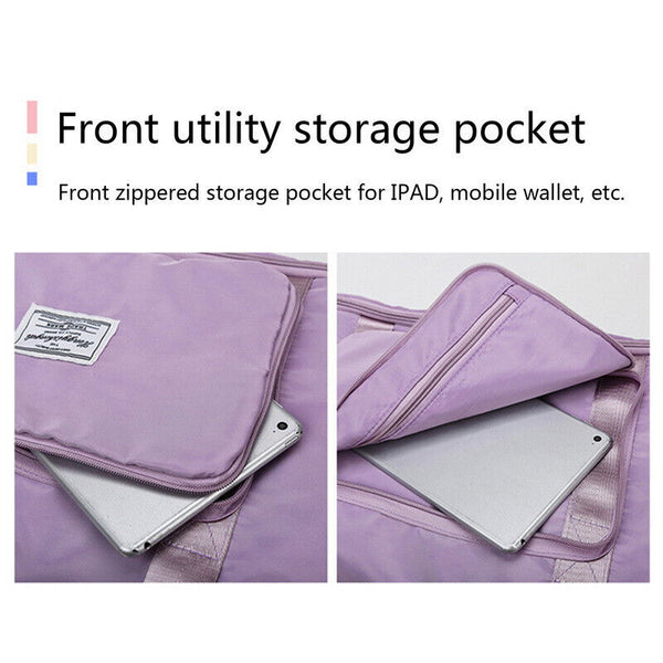 Women Large Capacity Collapsible Travel Bag Expandable Waterproof Duffel Bag New