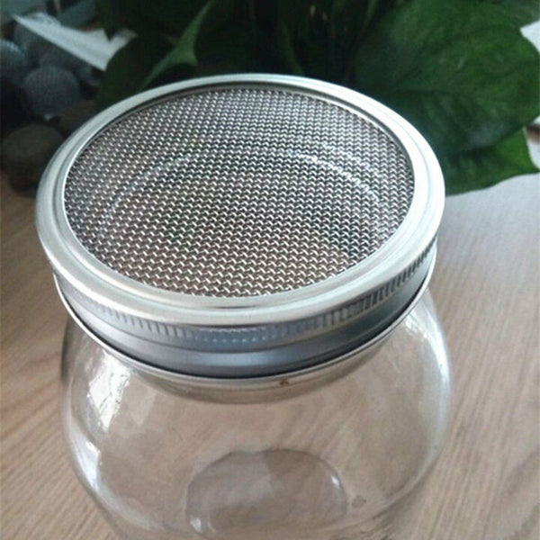 Seed Sprouting Lids Tools Strainer Screen Kits for Wide Mouth Mason Canning Jar