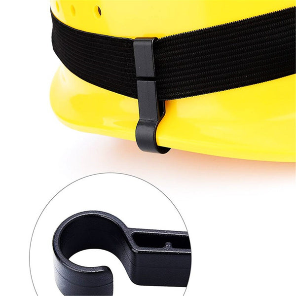 10PCS Helmet Clips Headlamp Hard Hat Safety Helmet Cap Head Lamp Buckle Hook Kit