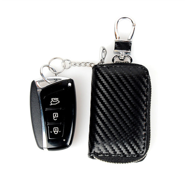 Car Key Signal Leather Cage Fob Pouch Keyless Bag Case Key Bag AU