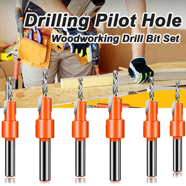 8/10mm Hexagon Shank Countersink Drill Bit Woodworking Screw Wood Hole Drill Bit