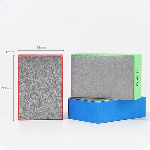 4x Diamond Hand Polishing Pads Tile Glass Grinding Block Pad Marble Sanding Disc