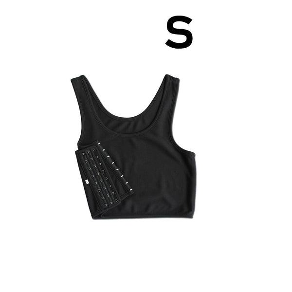 Breathable Short Chest Undershirt Buckle for Tomboy Vest Flat Trans Binder LesAU