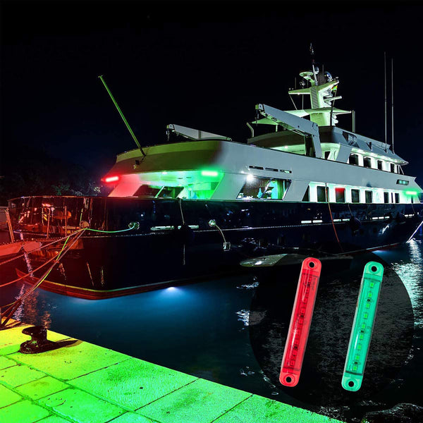 NEW Boat Navigation Lights Waterproof Marine Utility Led Strip Lights (4 Pack)