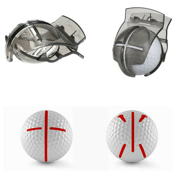 Sports Alignment Golf Ball Marker 3 Line Tool Drawing Liner Set Stencil AU Stock