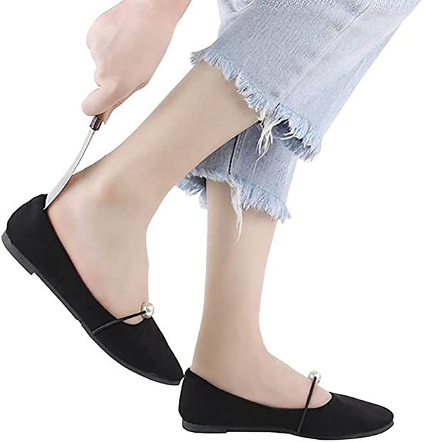 15cm 7 Inches Stainless Steel Professional Metal Shoe Horn Double Sided Spoon AU