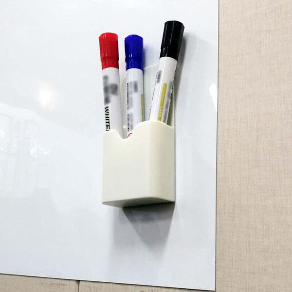 Plastic Magnetic Pen Holder Erase Marker Storage Box Pencil Organizer For Home
