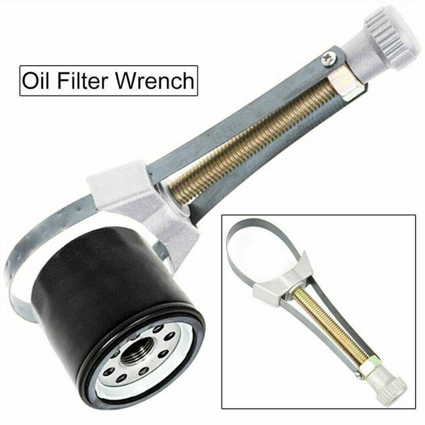 60-120mm Oil Filter Removal Tool Adjustable Aluminium Strap Wrench Car Wrench