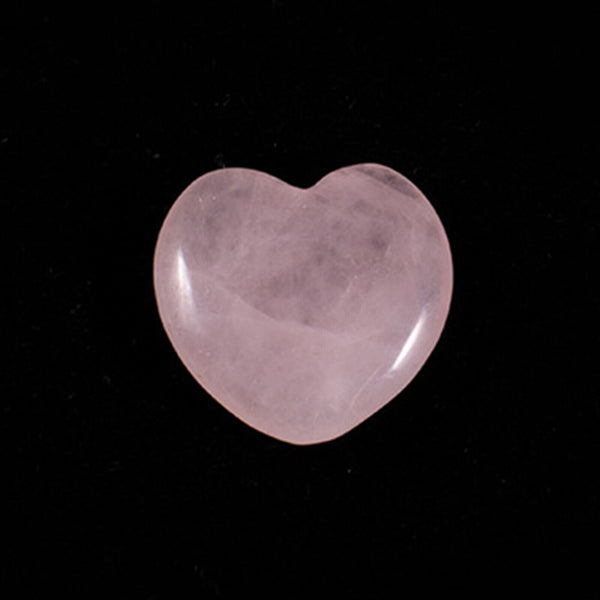 10X Heart Shaped Natural Rose Quartz Crystal Palm Healing Love Gemstone Pink AU