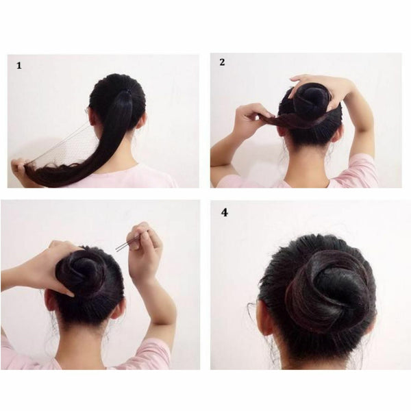 20Pcs Ballet Bun Net Invisible Dance Hair Net Elastic Edge Mesh Net Bun Cover AU