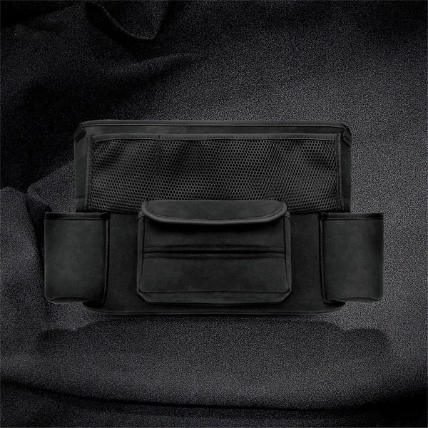 Car Net Pocket Handbag Storage Organiser Holder Between Seat PU Leather Bag AU
