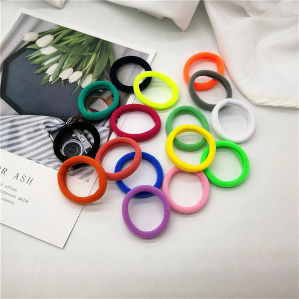40Pcs Women Girls Hair Band Thick Hairties Rope Elastic Ponytail Holder Bulk Buy