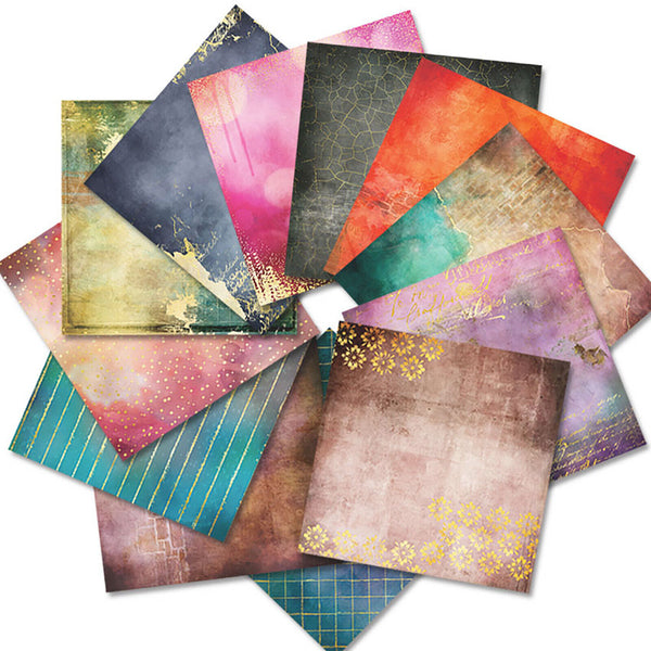 24-120X Square Colored Origami Glitter Folding Paper DIY Crafts Tool Gift Manual
