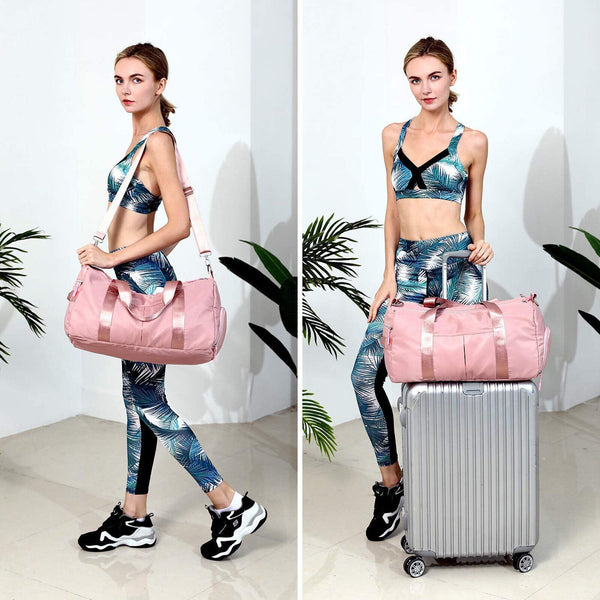 Women Gym Sports Bag Shoulder Bag Hand Luggage Duffel Large Capacity Travel Bags