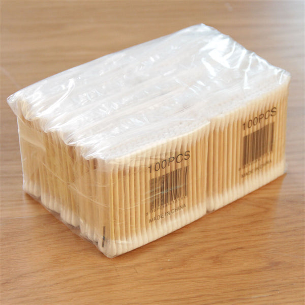 1000PCS Disposable Wooden Handle Cotton Swab Ear Buds Q-Tip Makeup Cosmetic New