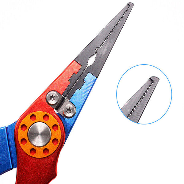 Aluminium Fishing Pliers Hook Removal Line Cutting Mono Braid Fish Grip AU Stock