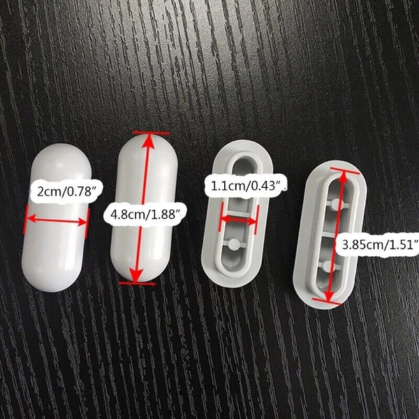 12Pcs Toilet Seat Buffers Bumpers Replacement Pads Grey Stop Bumper Accessories - Lets Party