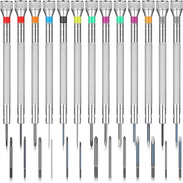 13pcs Precision Screwdriver Eyeglasses Watch Jewelry Watchmaker Repair Tool AU