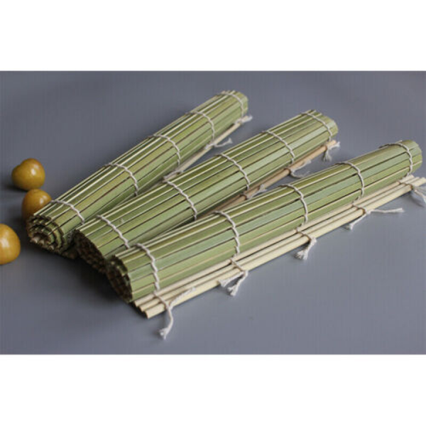 Heavy Duty Bamboo Sushi Mat Rice Roller Roll Maker Tool DIY Kit Mold Kitchen AU