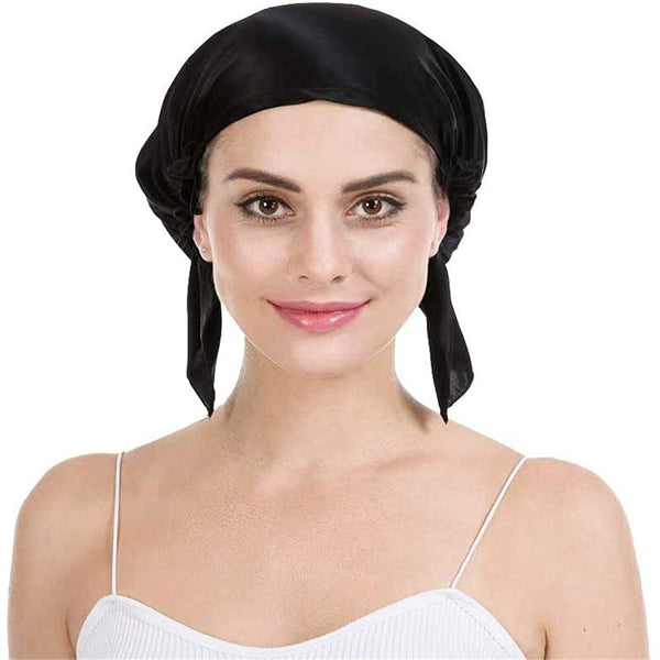 100% Pure Silk Night Cap Soft Sleeping Cap Hair Wrap Bonnet for Hair Care AU