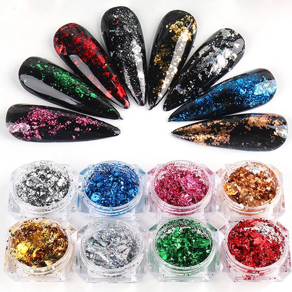 Nail Chrome Mirror Effect Powder HIGH Pigment Glitter Dust Manicure Nail Art AU - Lets Party