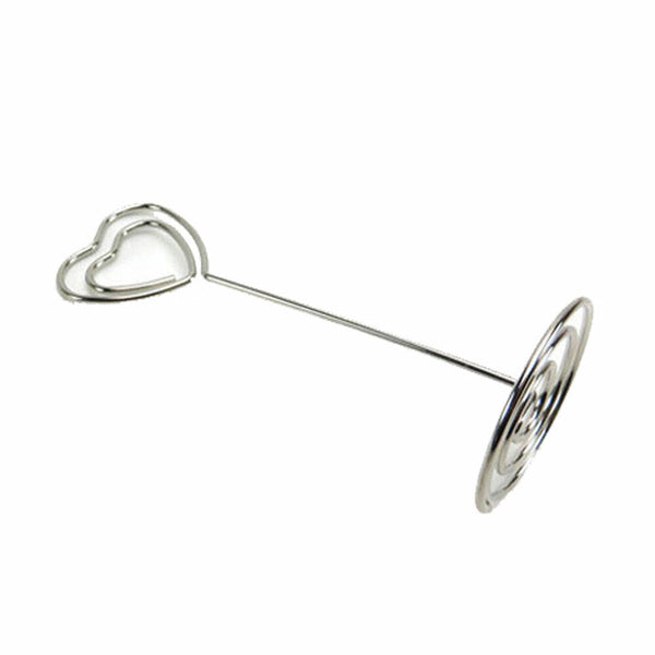 10pcs Wedding Heart Card Stand Number MEMO Place Holder Clip Name Table Shaped