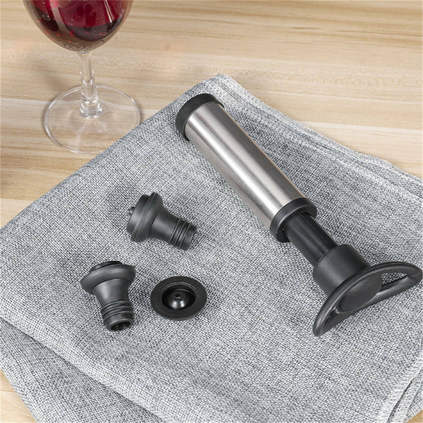 Wine Saver Vacuum Pump Sealer Preserver Set with 4 Valves Air Bottle Stoppers AU