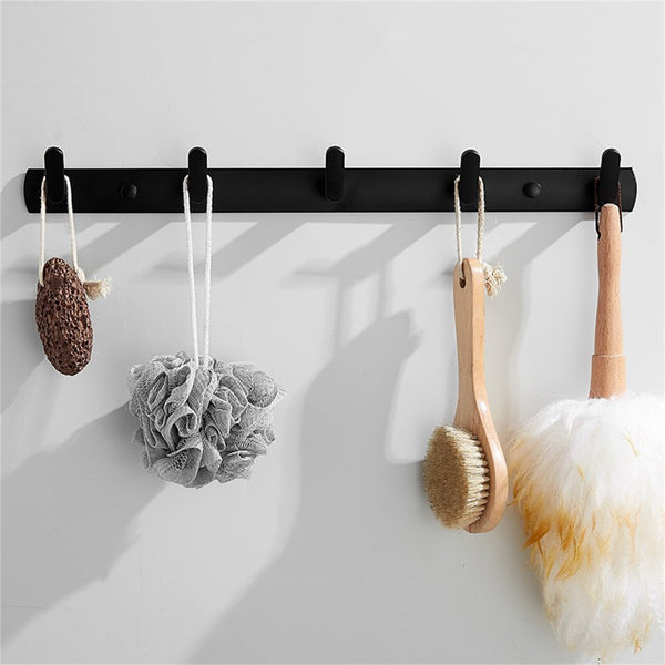 Hooks Key Coat Clothes Door Holder Rack Hook Aluminum Wall-Mounted Hanger