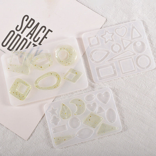 Silicone Earring Pendant Jewelry Making Mold Resin Casting Mould Craft DIY Tool