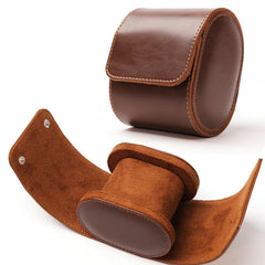 Travel Watch Storage Box Portable Vintage Leather Watch Roll Display Case Pouch