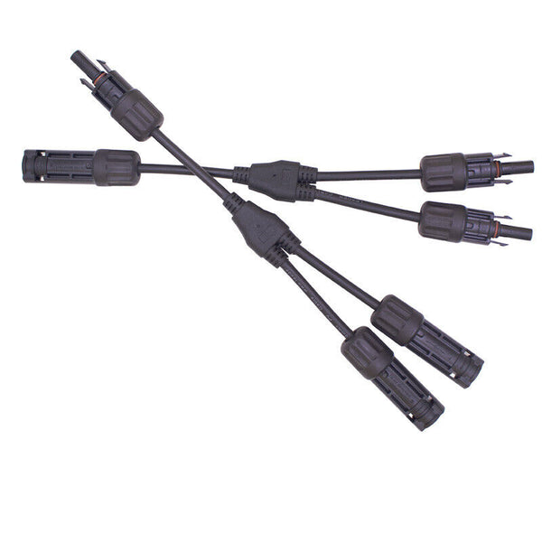 1/2 Pairs Solar Y Connector Cable Plug Inline Solar Panel IP67 30A 2 Connection