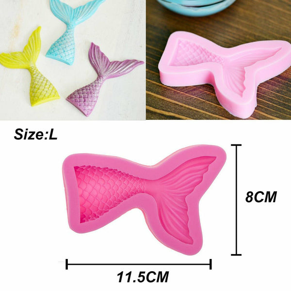 Sea Beach Nautical Animals Mermaid Silicone Fondant & Chocolate Mould Mold